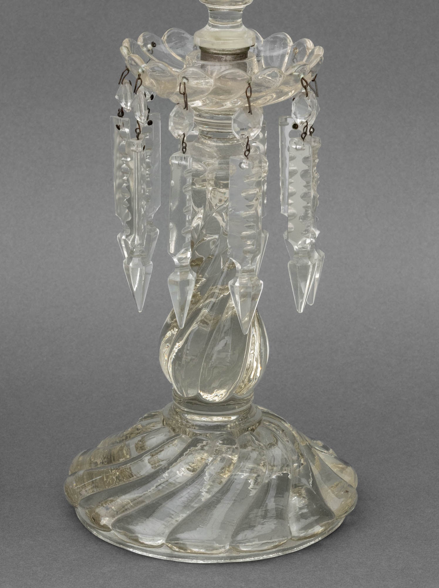 Crystal Hurricane Candlesticks, Pair - 2