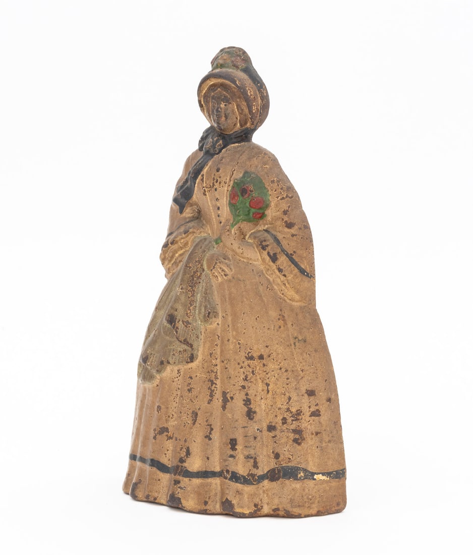 Vintage Painted Cast Iron Figural Door Stop - 5