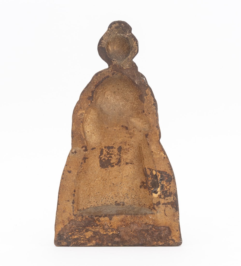 Vintage Painted Cast Iron Figural Door Stop - 7
