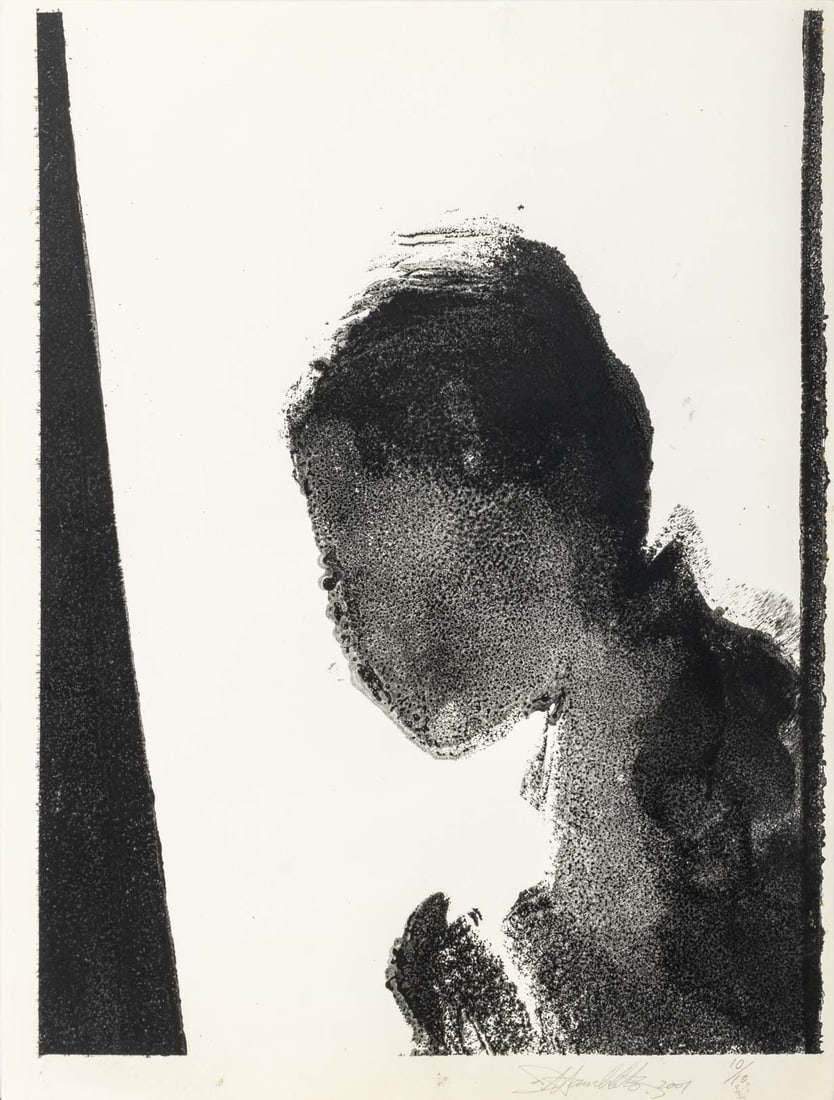 Richard Hambleton "Shadow Man" Monoprint, 2007 - 2
