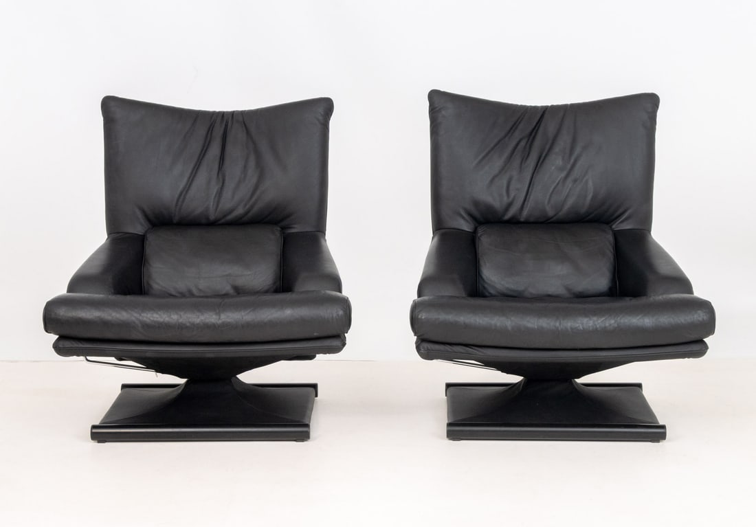 Mathias Hoffmann x Rolf Benz Lounge Chairs, Pair - 2