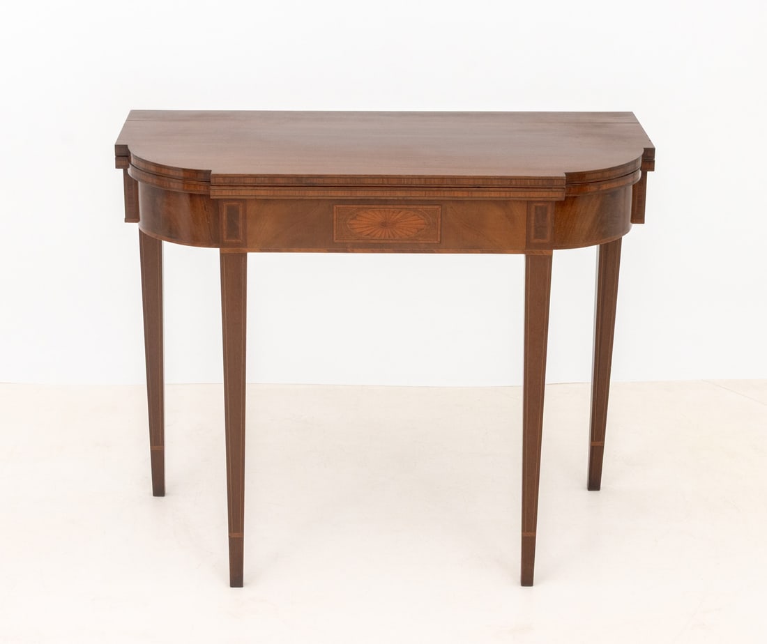 Federal Hepplewhite Mahogany Card Table, ca. 1790 - 2