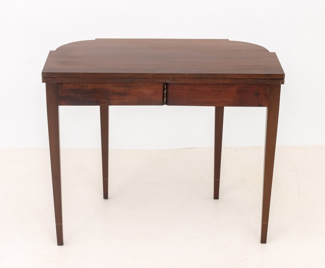 Federal Hepplewhite Mahogany Card Table, ca. 1790 - 9