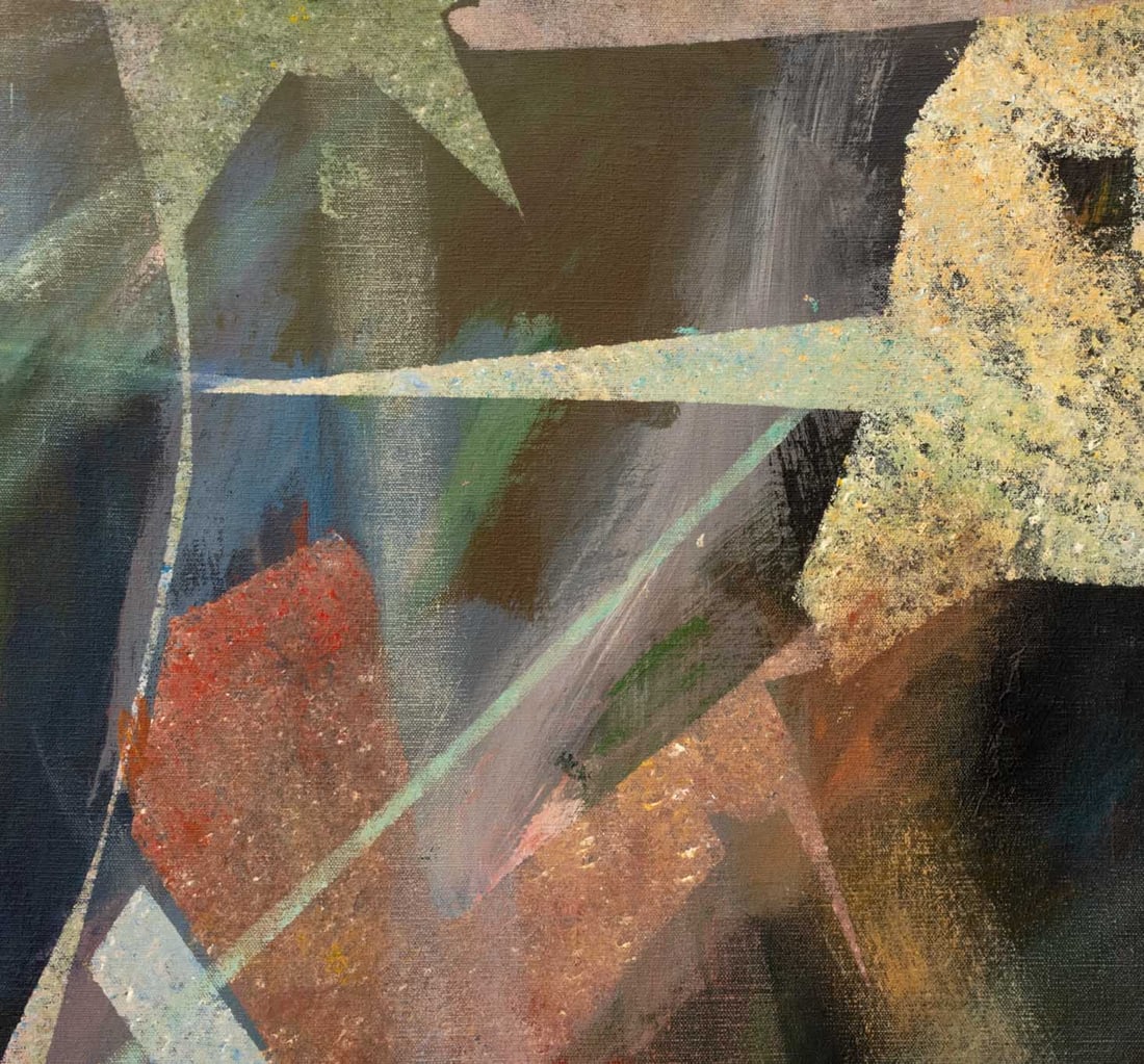 Fritz Bonner Trapezoidal Form Acrylic on Canvas - 3