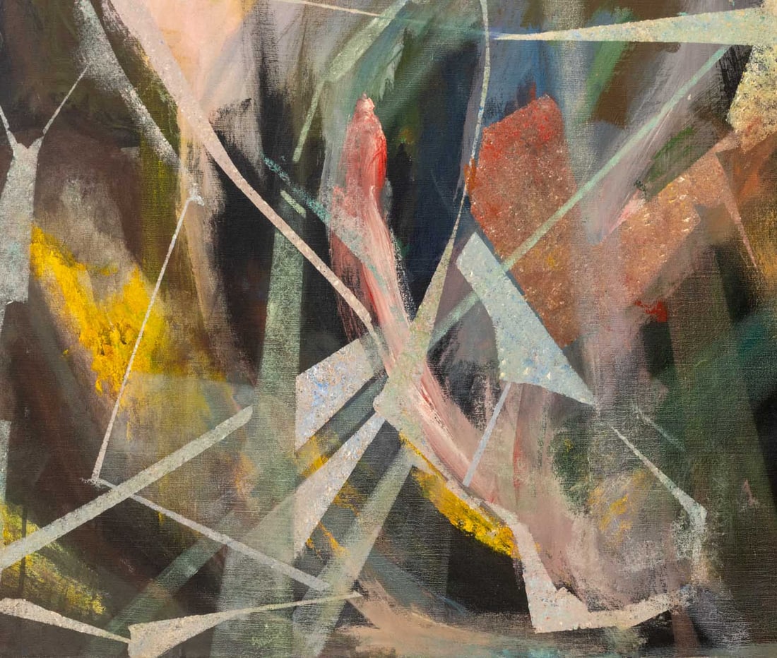 Fritz Bonner Trapezoidal Form Acrylic on Canvas - 4