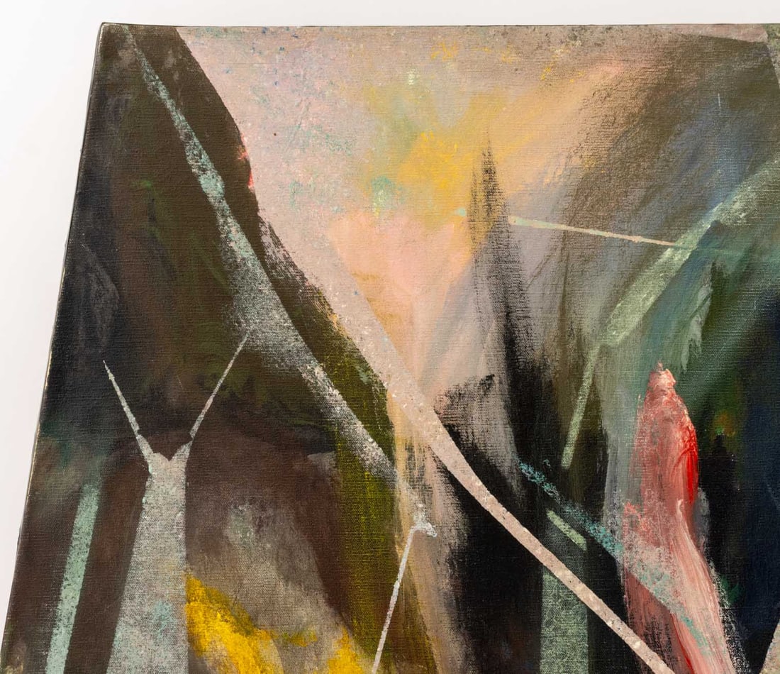 Fritz Bonner Trapezoidal Form Acrylic on Canvas - 5