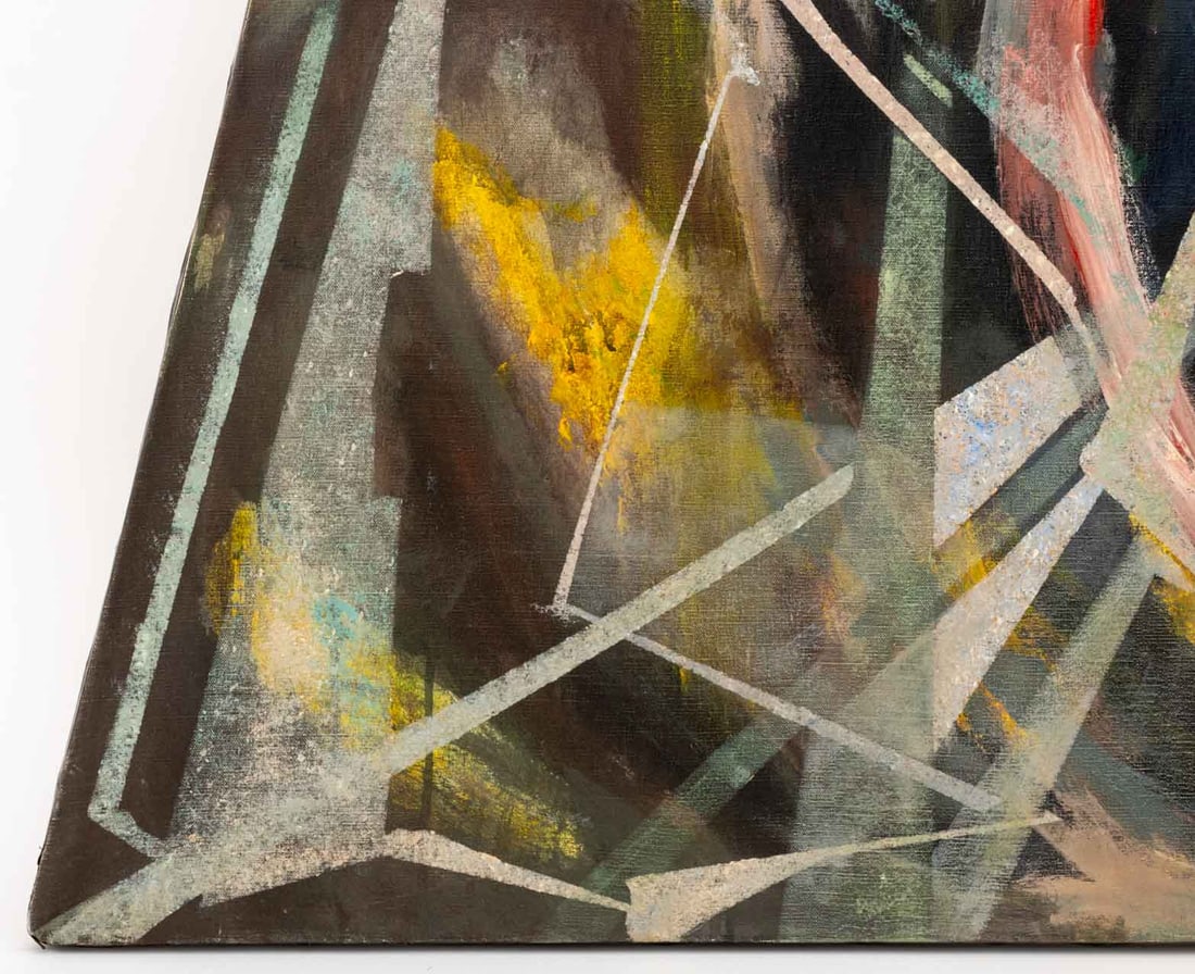 Fritz Bonner Trapezoidal Form Acrylic on Canvas - 6