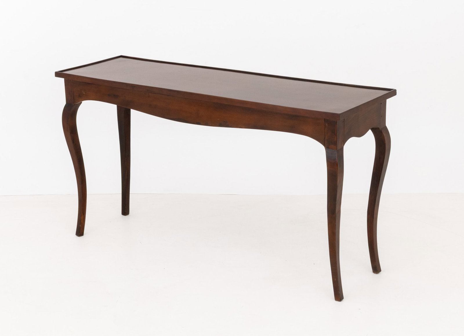 Queen Anne Style Beech Console Table - 4