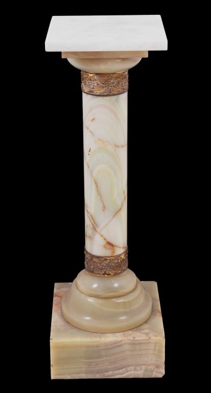 French Gilt Metal Mounted Onyx Pedestal - 2