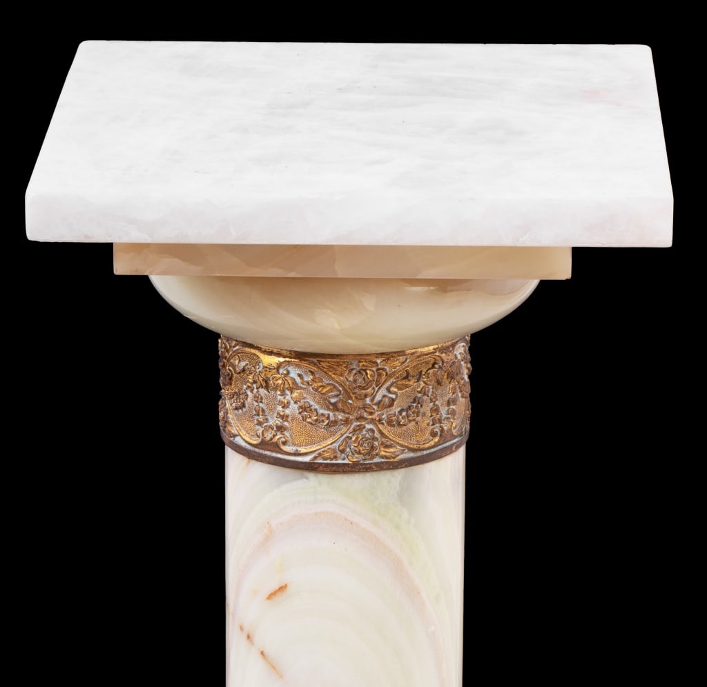 French Gilt Metal Mounted Onyx Pedestal - 3