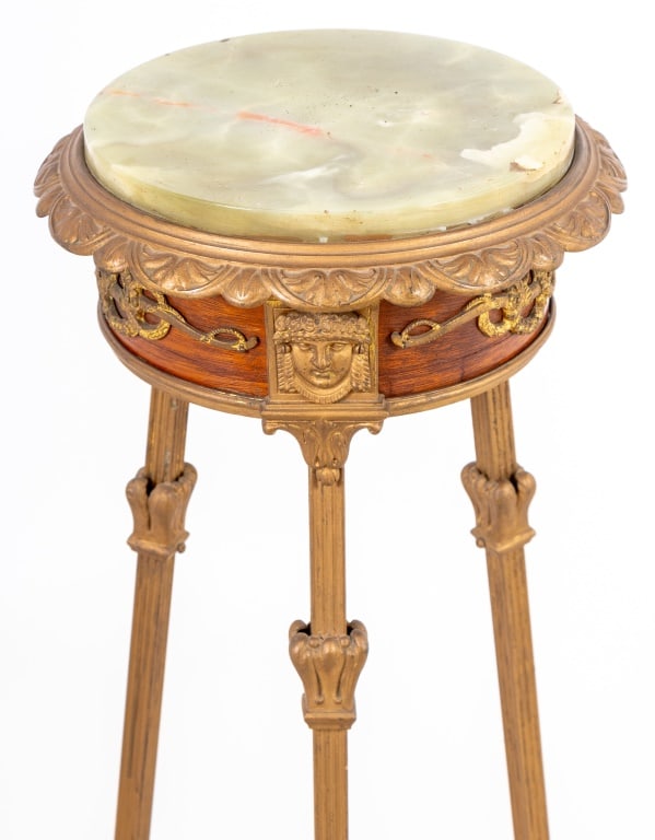 French Empire Style Gilt Metal and Onyx Pedestal - 2