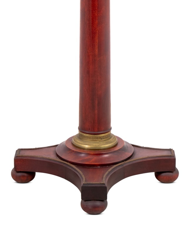 French Empire Style Gilt Metal Mahogany Pedestal - 3