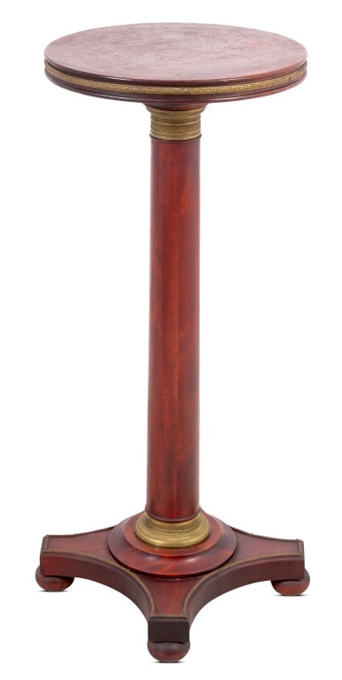French Empire Style Gilt Metal Mahogany Pedestal - 4
