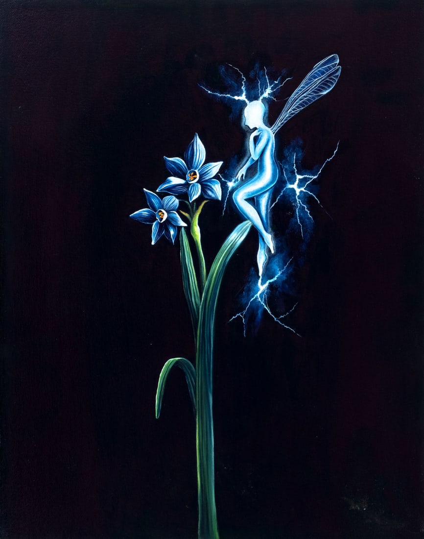 Miranda Byk Fairy Lightning Oil on Canvas, 2023 (1 of 6)