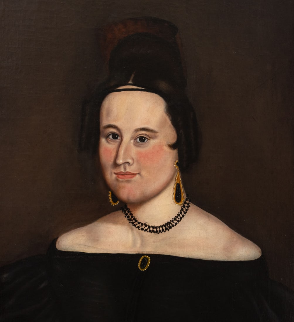 American Portrait of a Woman in Mourning, 19th C. - 3