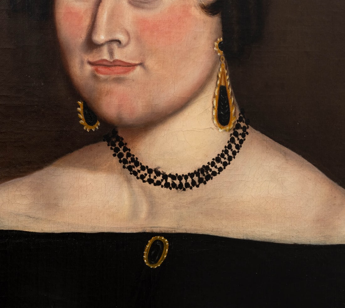 American Portrait of a Woman in Mourning, 19th C. - 4