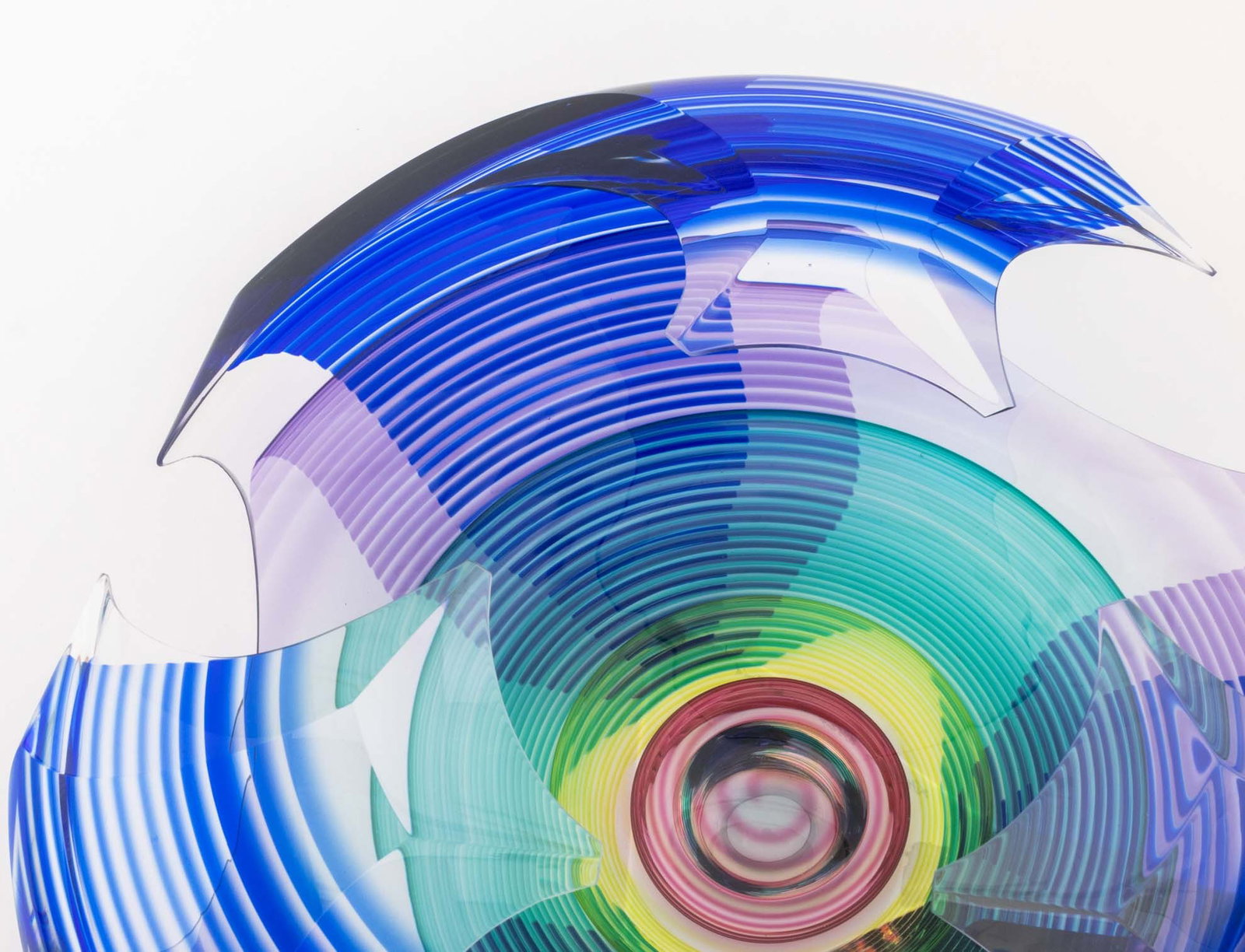 Michael David & Kit Karbler Vortex Art Glass Bowl - 4