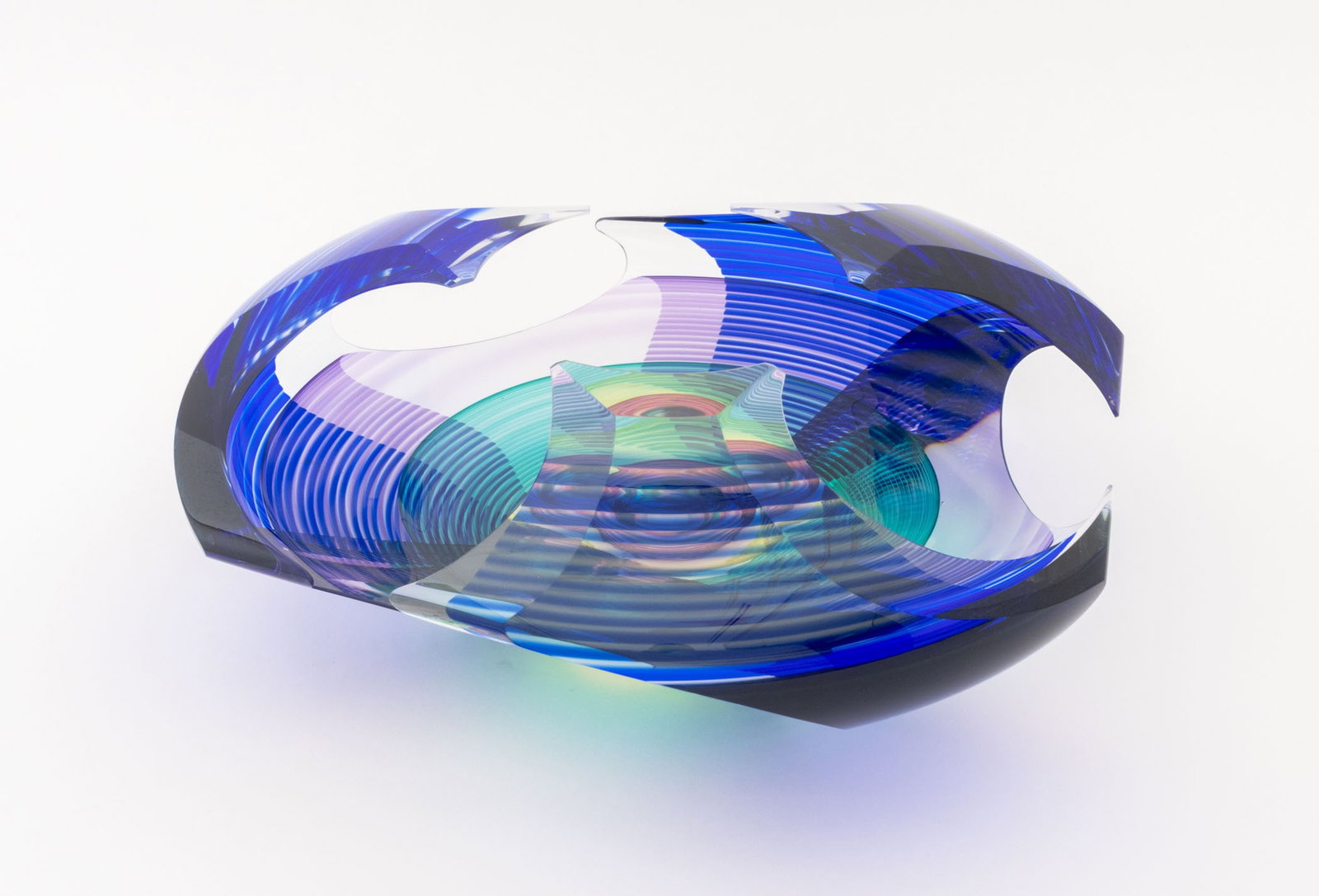 Michael David & Kit Karbler Vortex Art Glass Bowl - 8