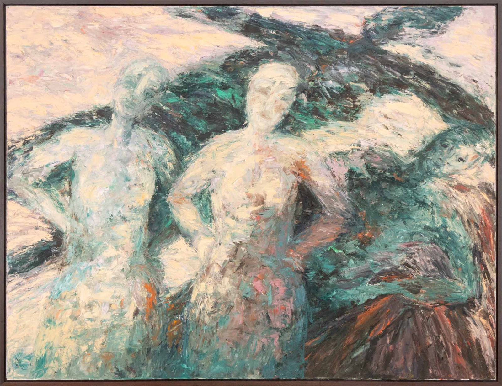 Marcia Godosky Figural Abstraction Oil on Canvas (1 of 9)