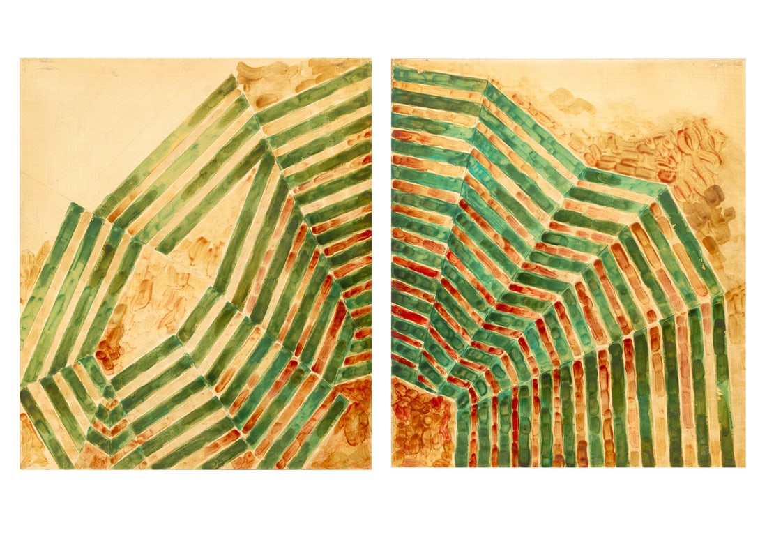 Joseph L. Gardella Spider Web Diptych Mixed Media (1 of 13)
