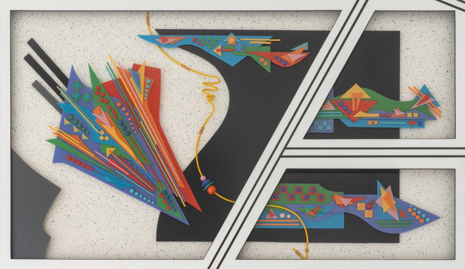 Illegibly Signed Postmodern Assemblage, ca. 1985 - 2