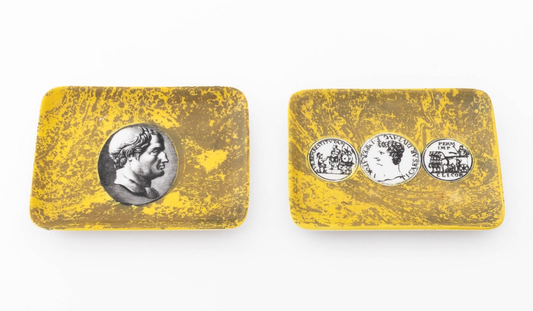Fornasetti Porcelain Rectangular Trays, 2 - 2