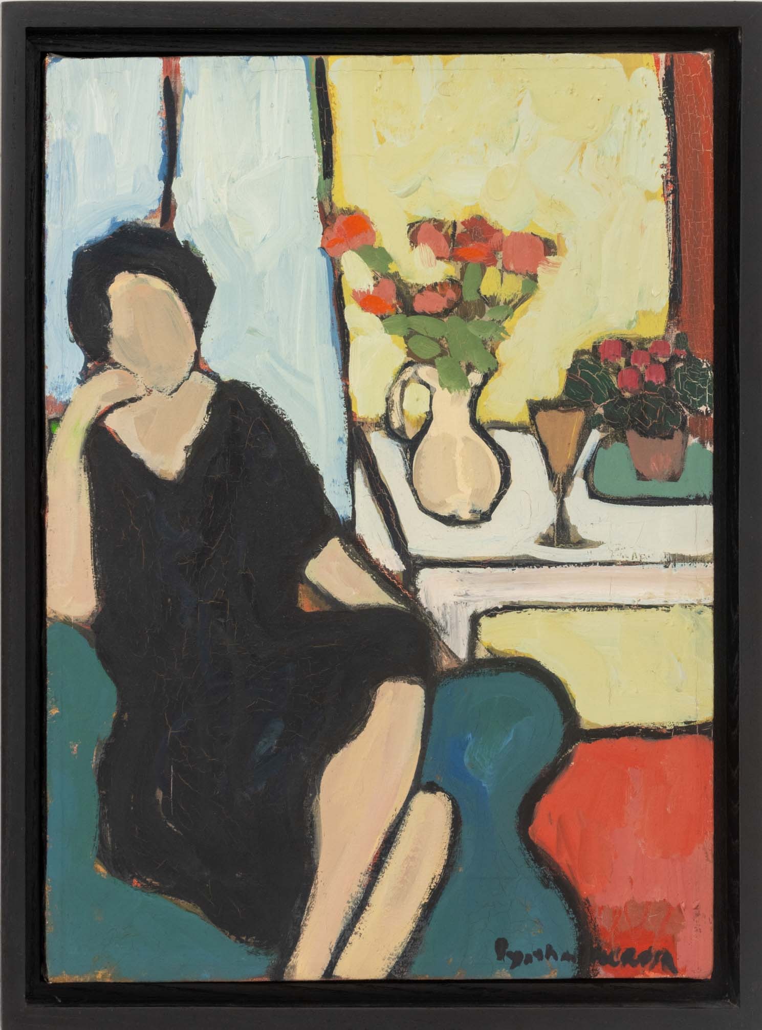 Cynthia Packard Interior Scene Oil on Canvas (1 of 8)