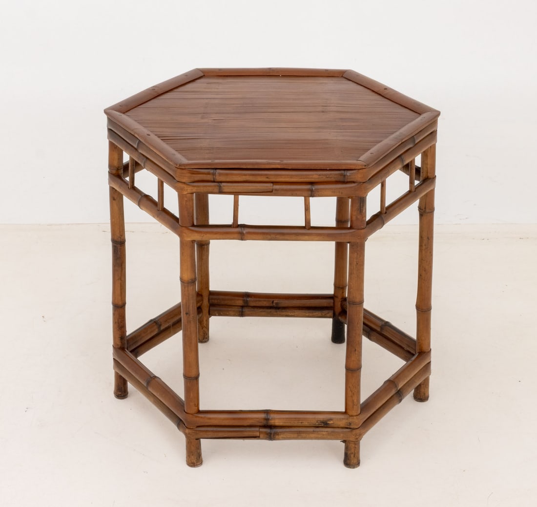 Bamboo Hexagonal Occasional Table - 2
