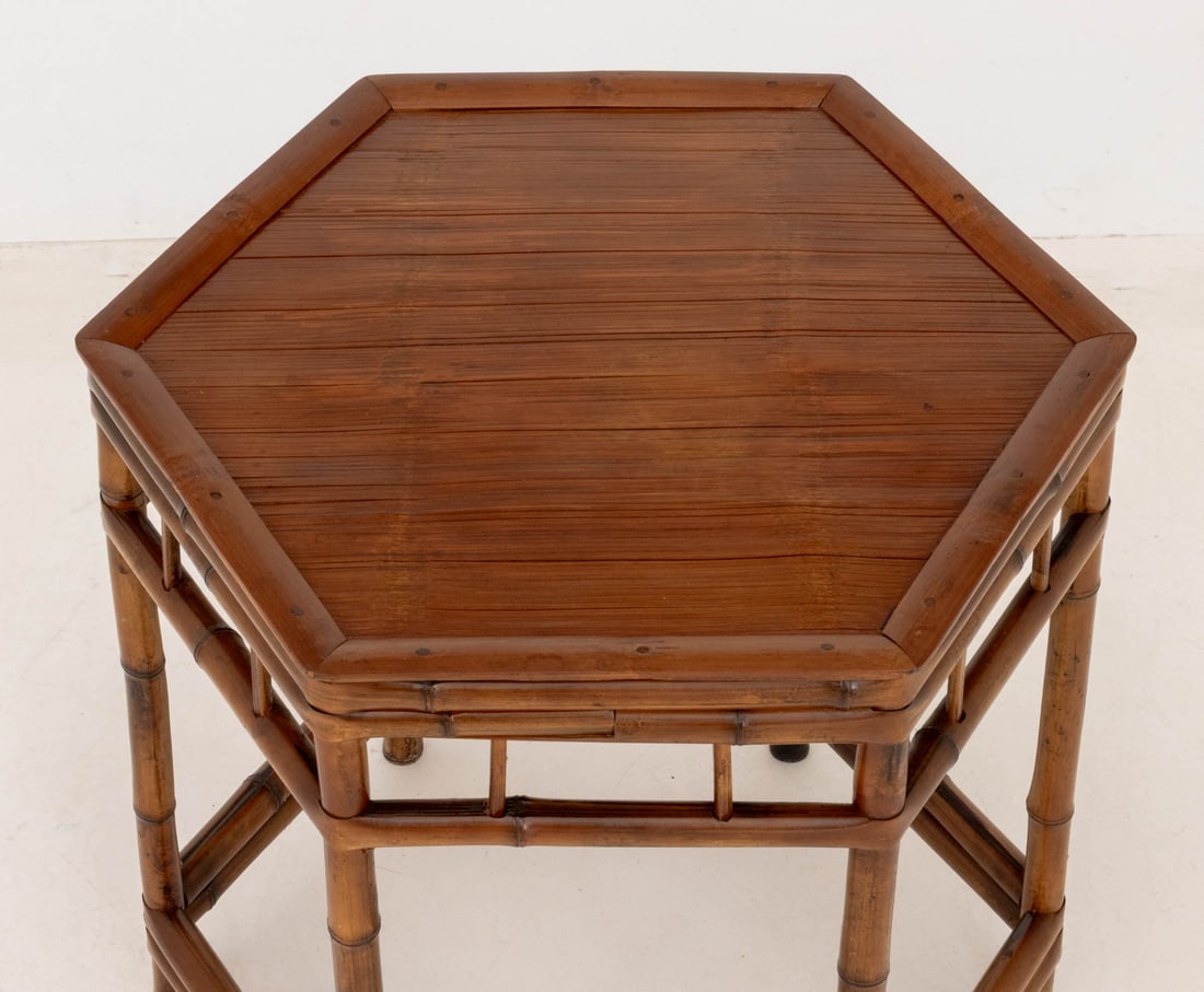 Bamboo Hexagonal Occasional Table - 4