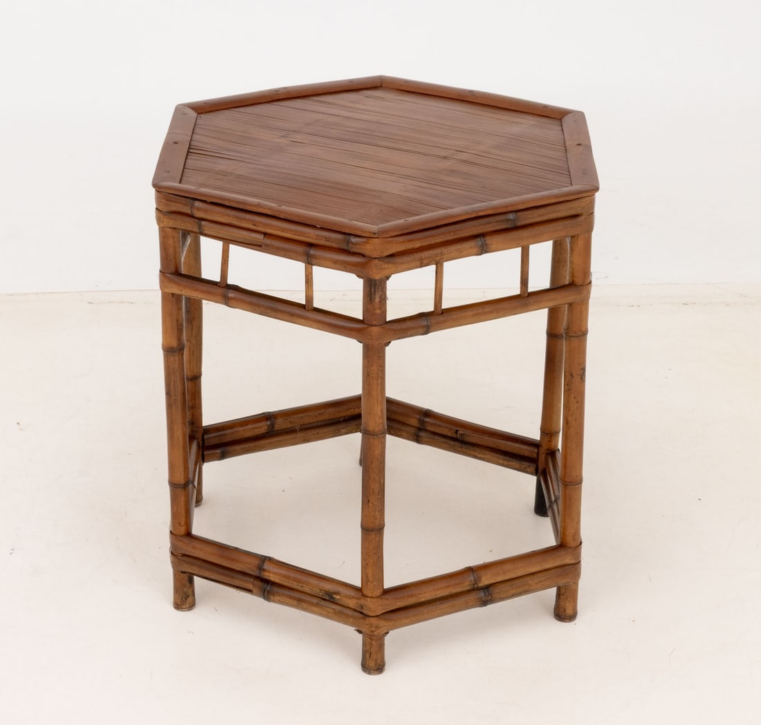 Bamboo Hexagonal Occasional Table - 5