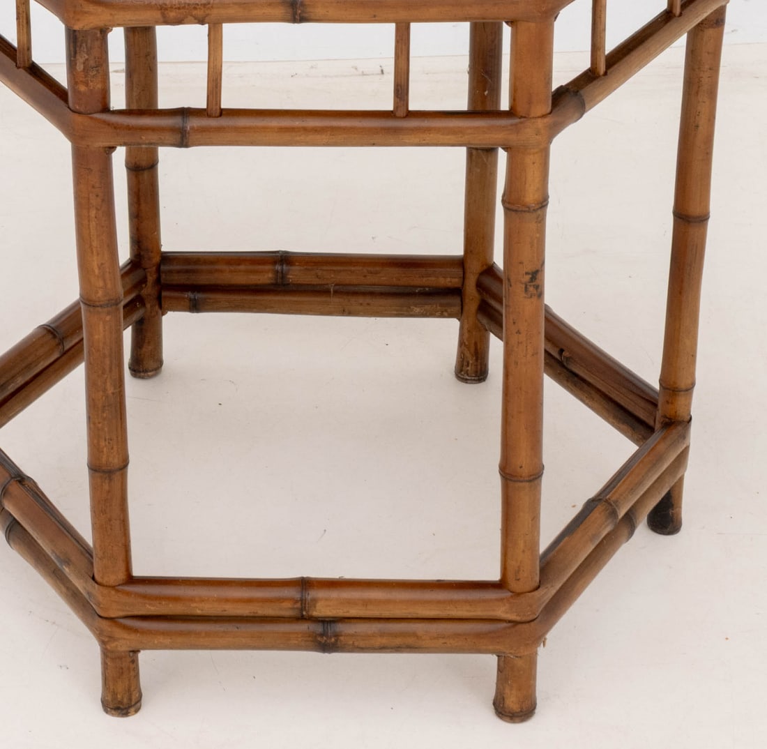 Bamboo Hexagonal Occasional Table - 7