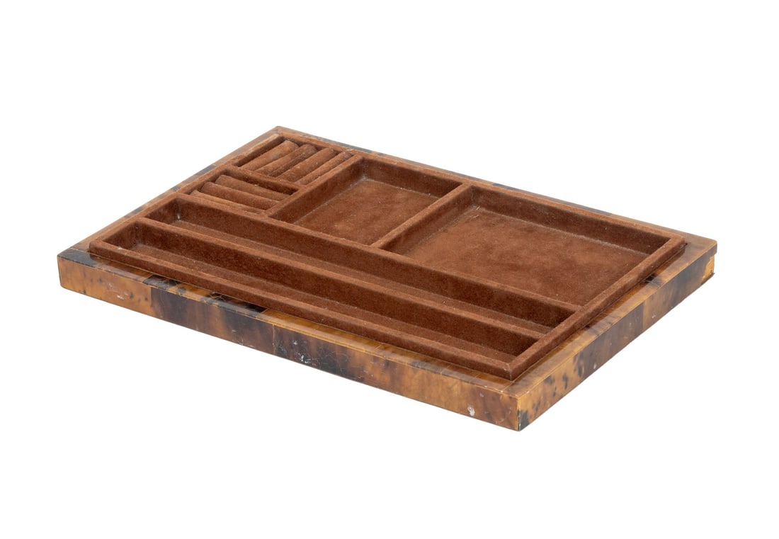 Modern Faux Tortoiseshell Jewelry Tray (1 of 10)