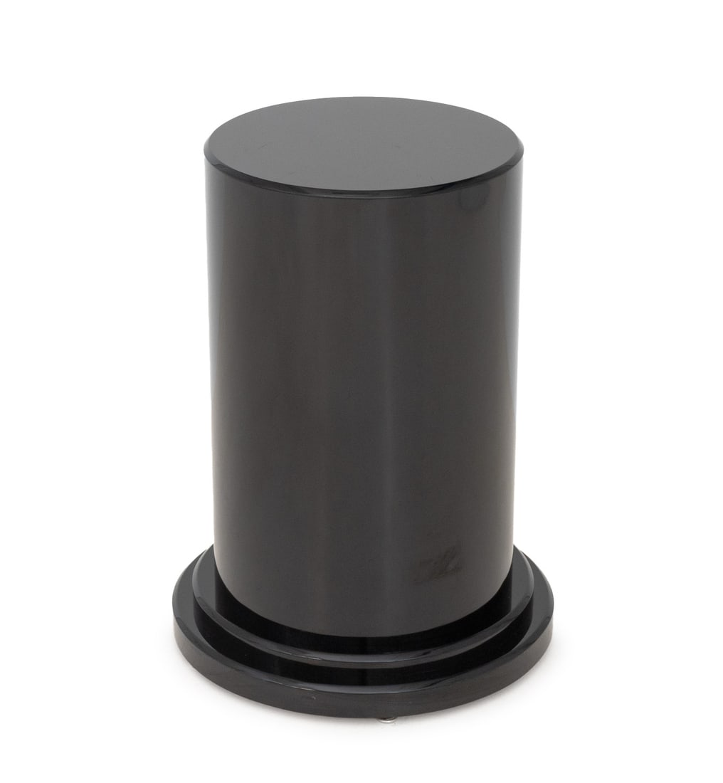 Modern Black Lacquered Pedestal (1 of 5)