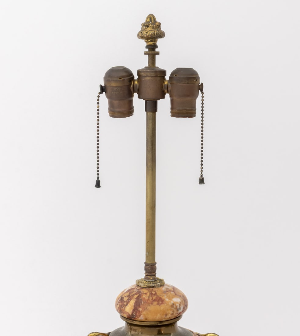 Napoleon III Style Gilt Metal and Marble Urn Lamp - 3