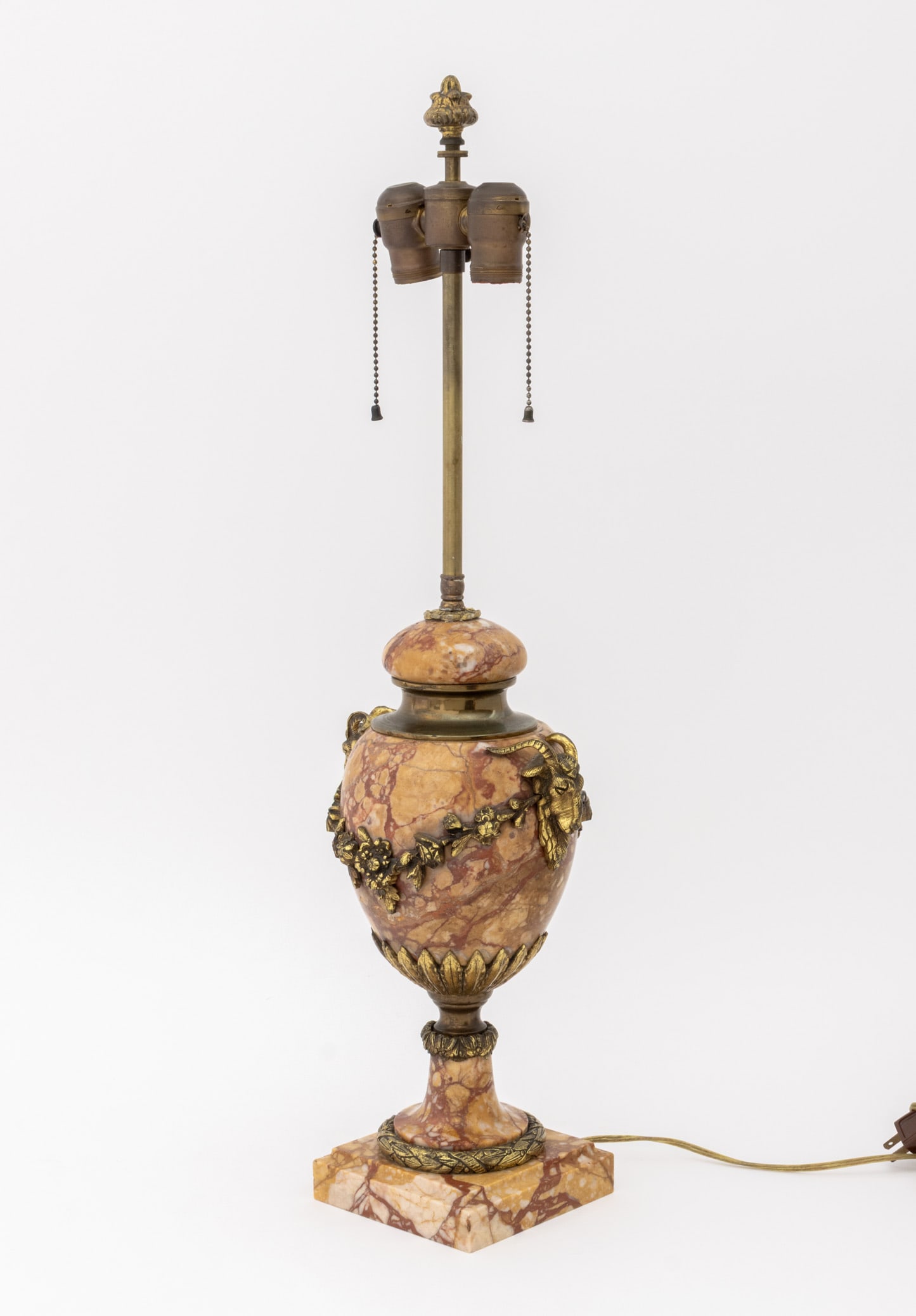 Napoleon III Style Gilt Metal and Marble Urn Lamp - 6