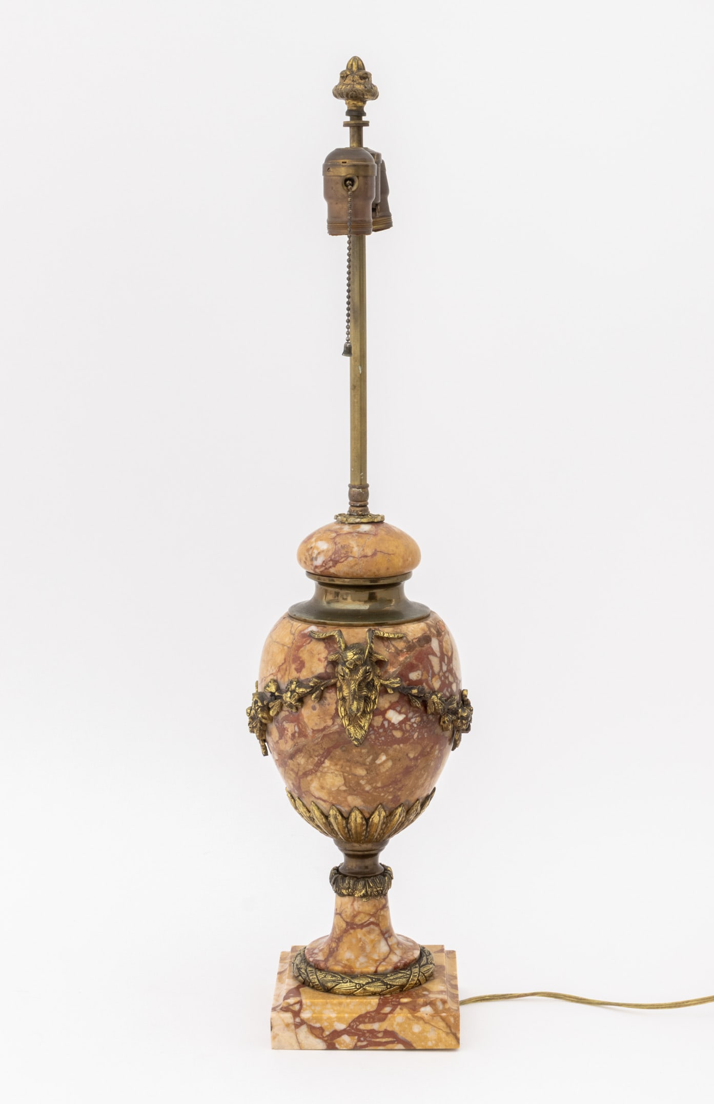 Napoleon III Style Gilt Metal and Marble Urn Lamp - 7