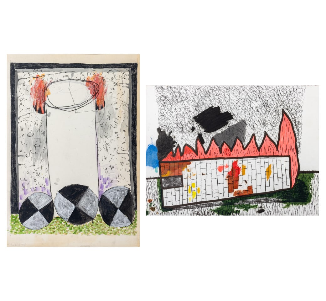 Domenick Capobianco Tower Studies Mixed Media, 2 - 5