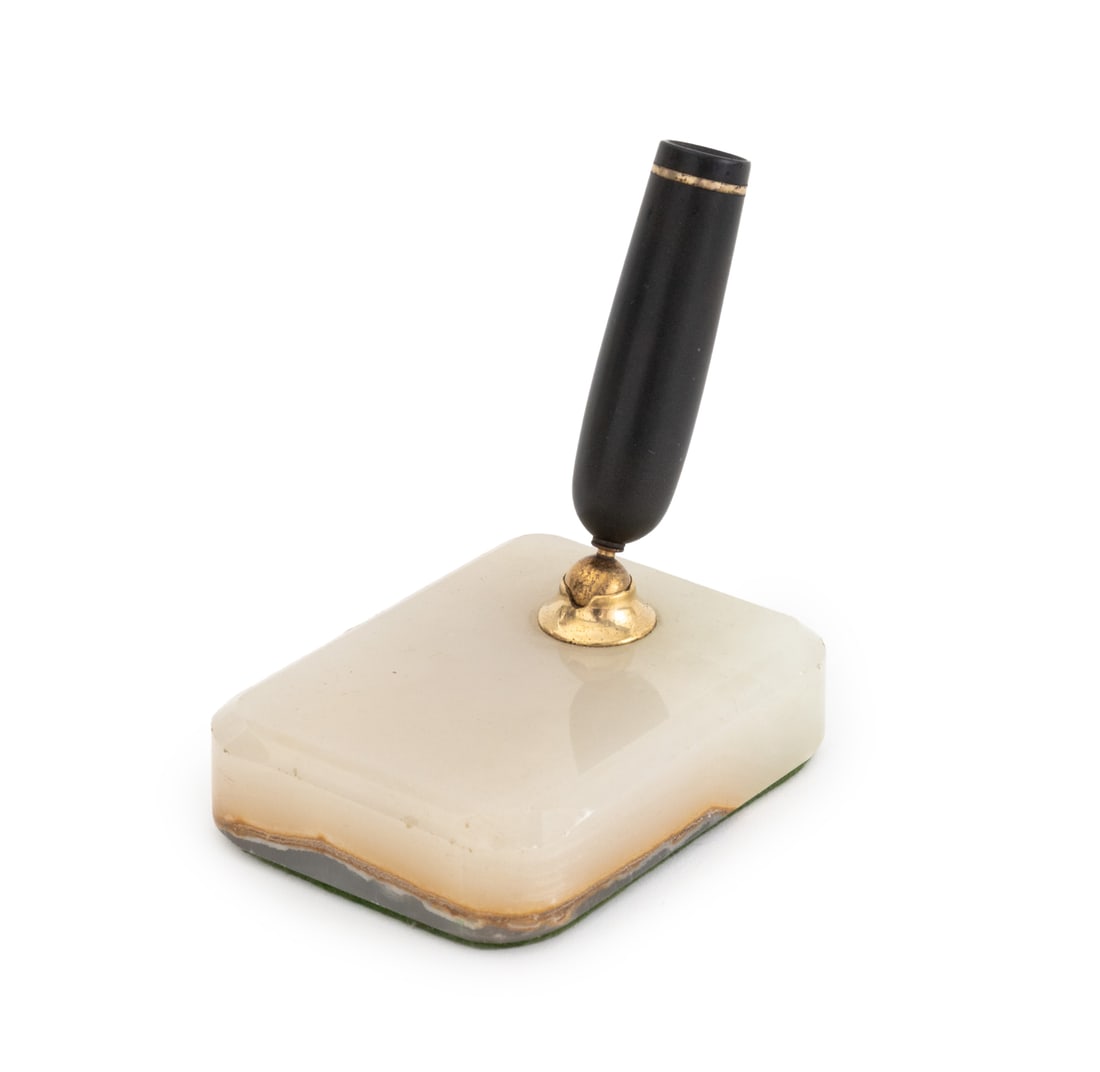 Art Deco Banded Onyx Pen Stand (1 of 10)