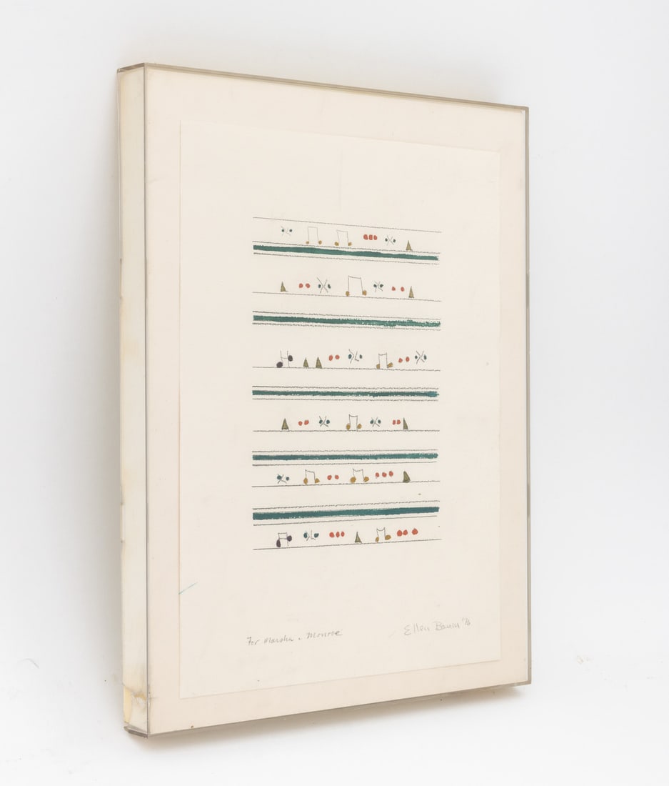 Ellen Baum Music Note Composition, 1976 - 2