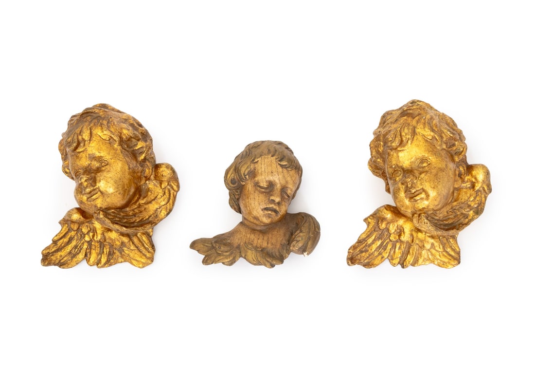 Cherub Masque Wall Appliques, 2 (1 of 13)
