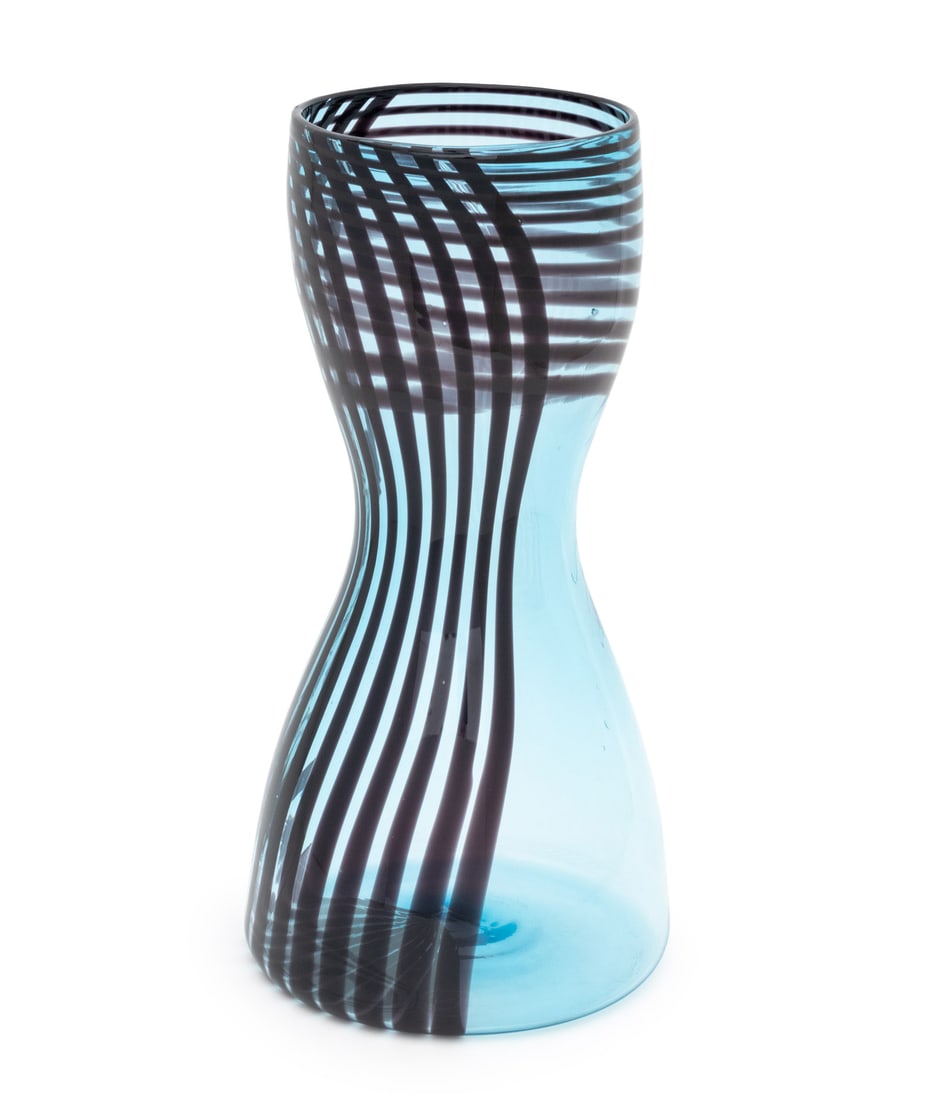 Studio Inferno Blue Art Glass Vase, 1997 (1 of 10)
