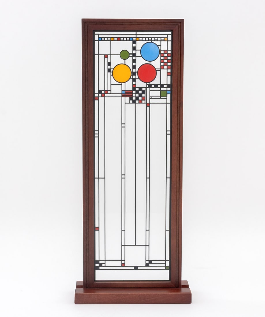 After Frank Lloyd Wright Glass Panel - 2