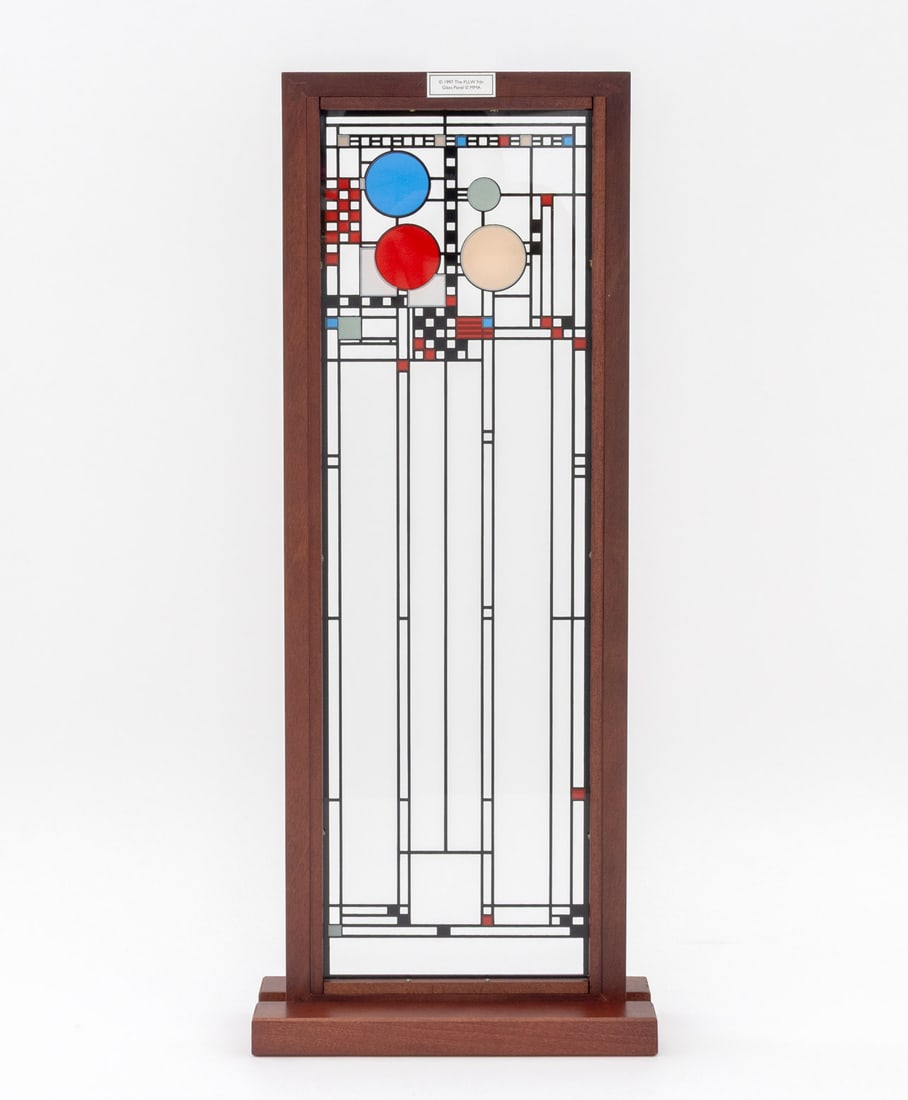 After Frank Lloyd Wright Glass Panel - 7