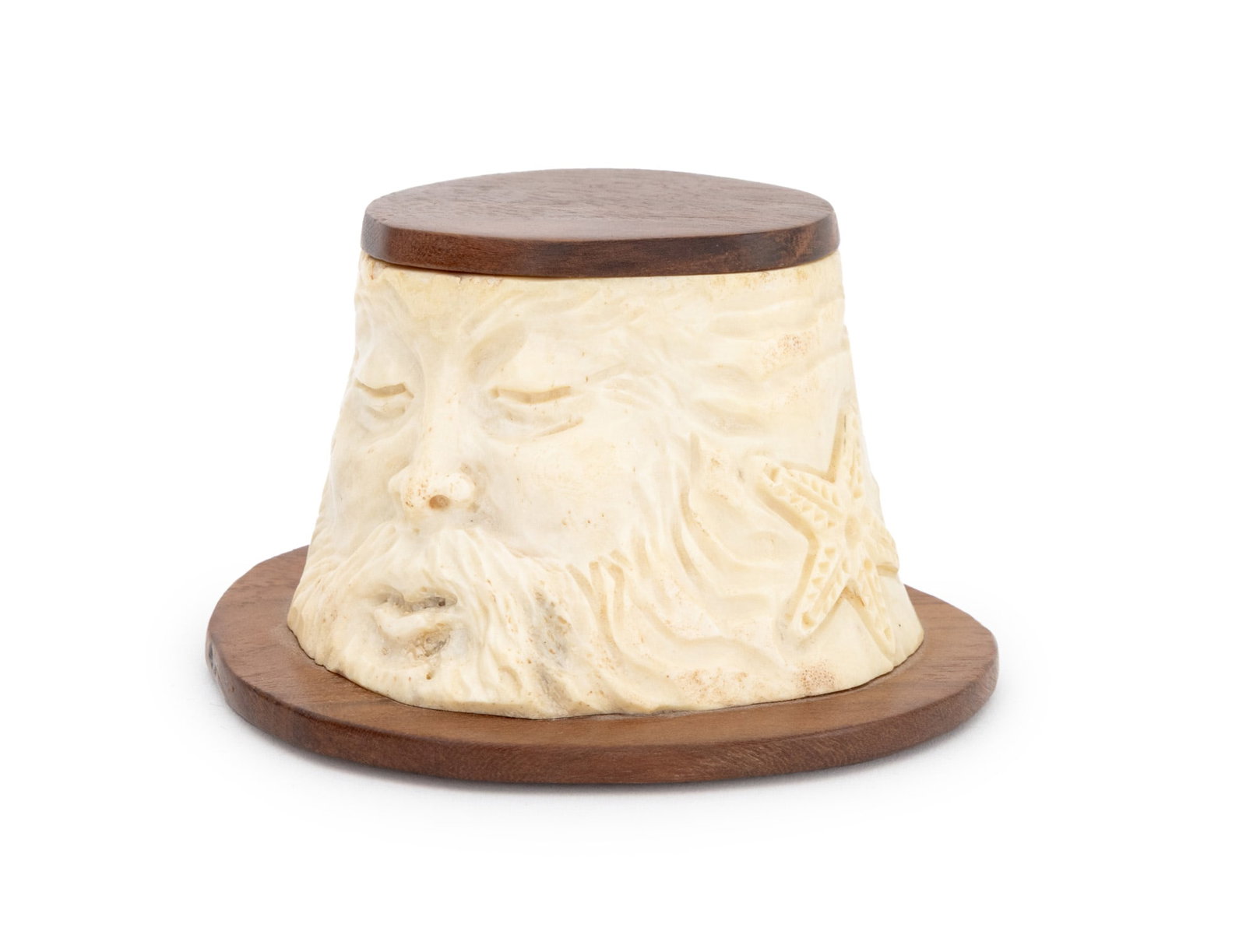 The Old Man and the Sea Carved Bone Covered Box (1 of 9)