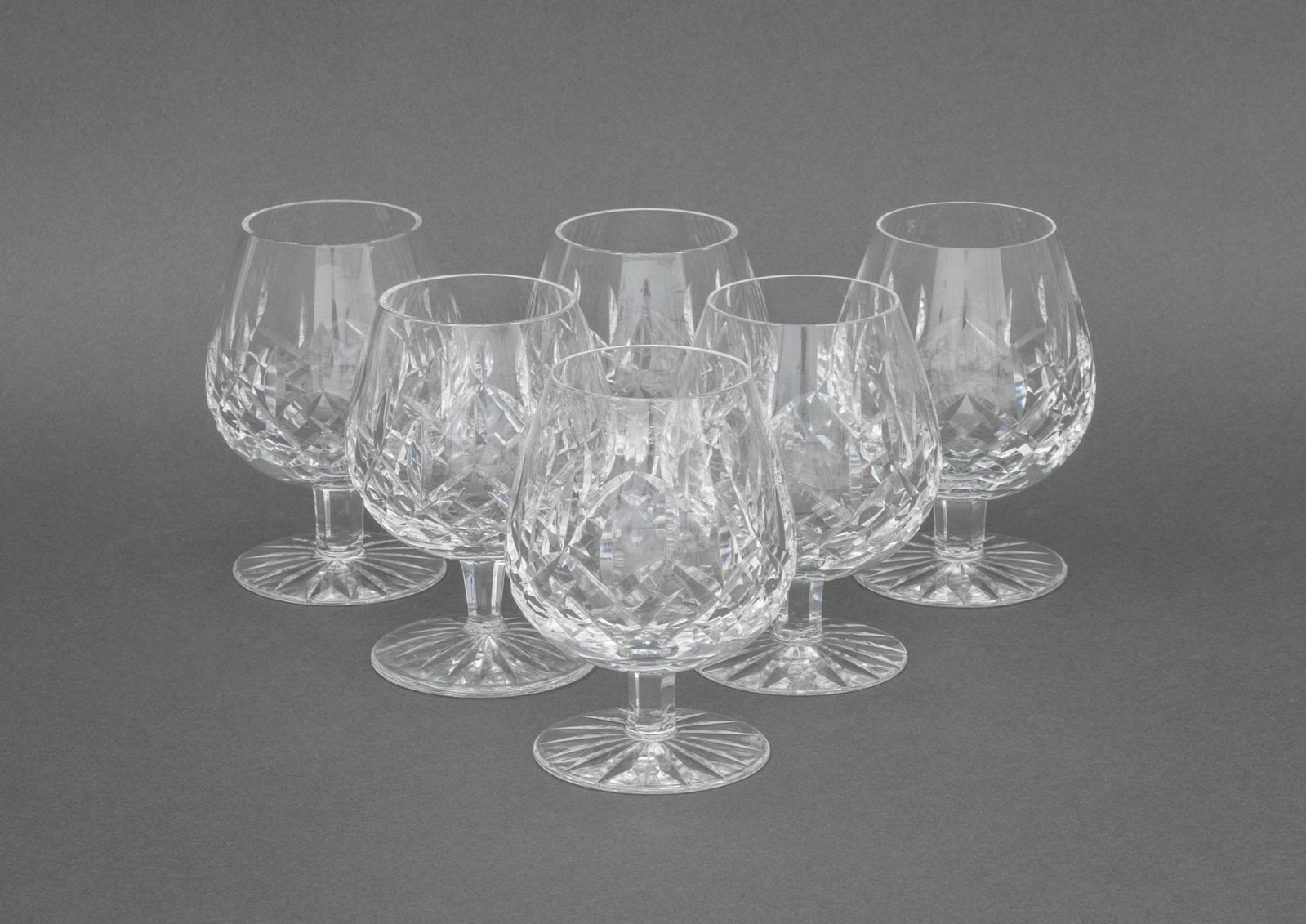 Waterford Cut Crystal "Lismore" Snifters, 6 (1 of 8)
