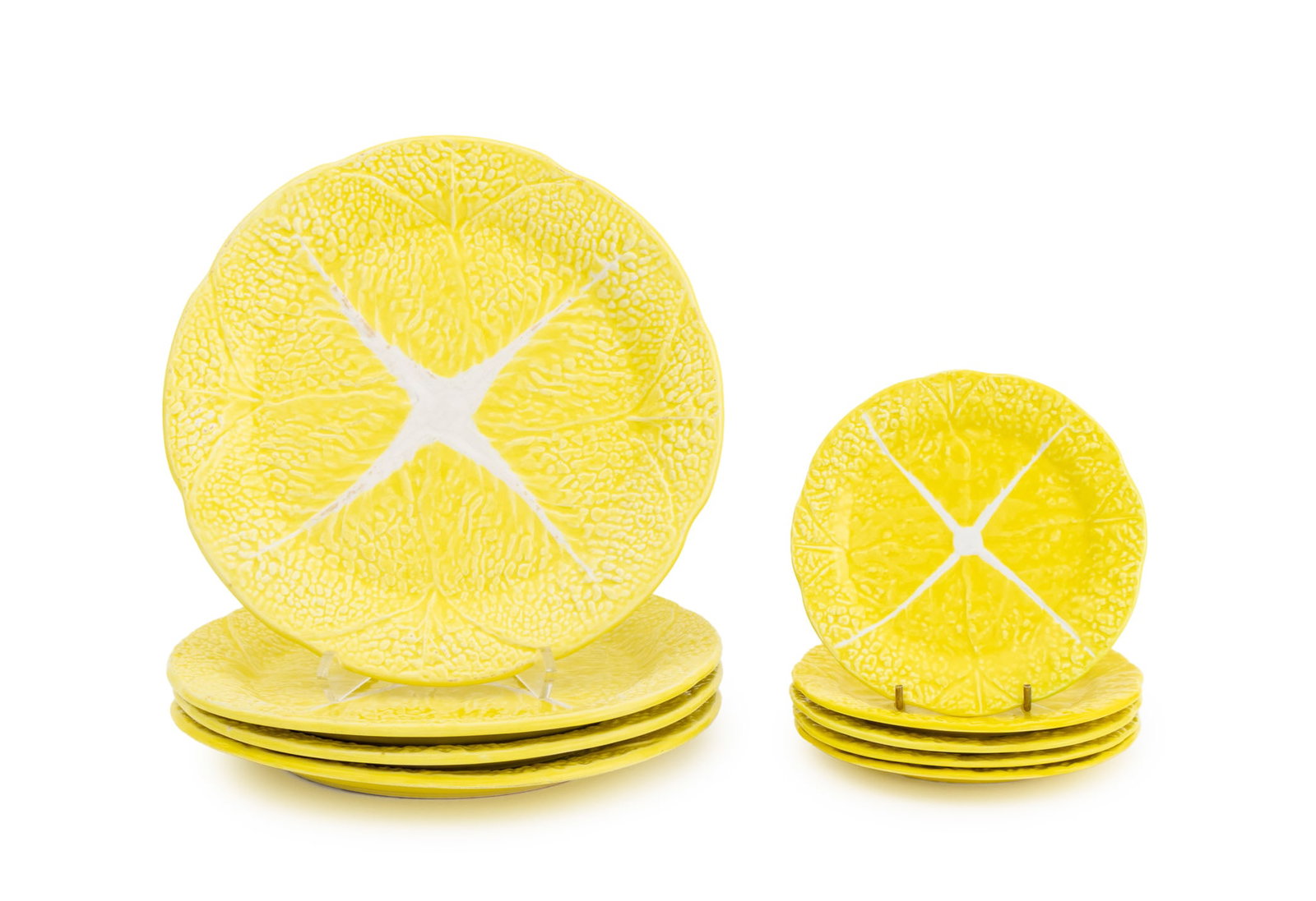 Secla Yellow Majolica Cabbage Leaf Plates, 9 (1 of 10)