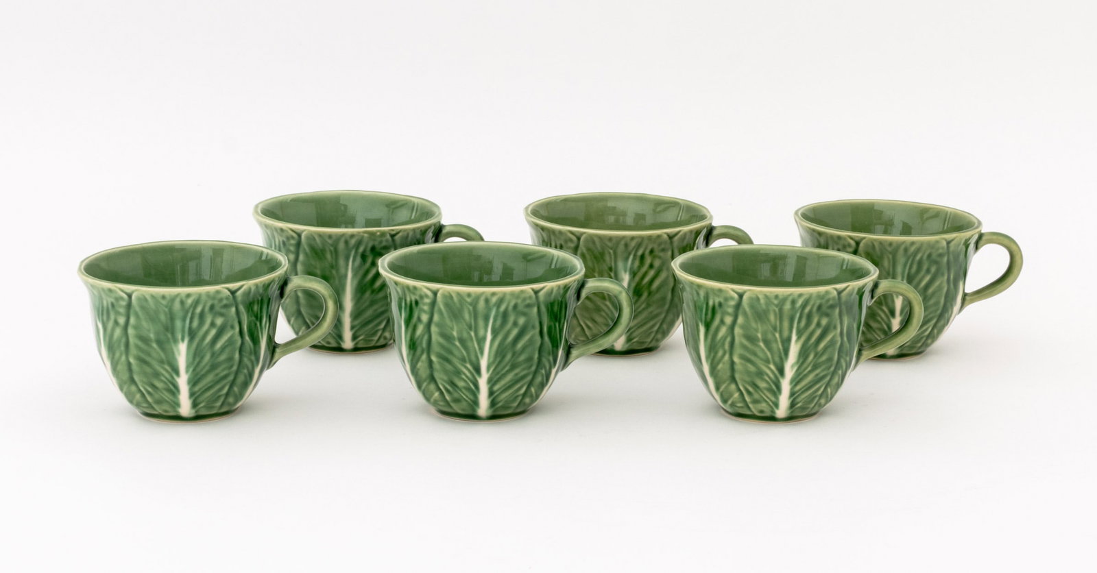Green Cabbage Leaf Ceramic Tableware, 31 Pcs. - 13