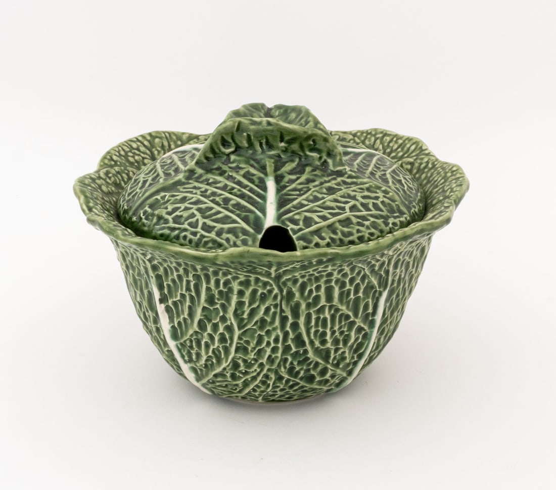 Green Cabbage Leaf Ceramic Tableware, 31 Pcs. - 16