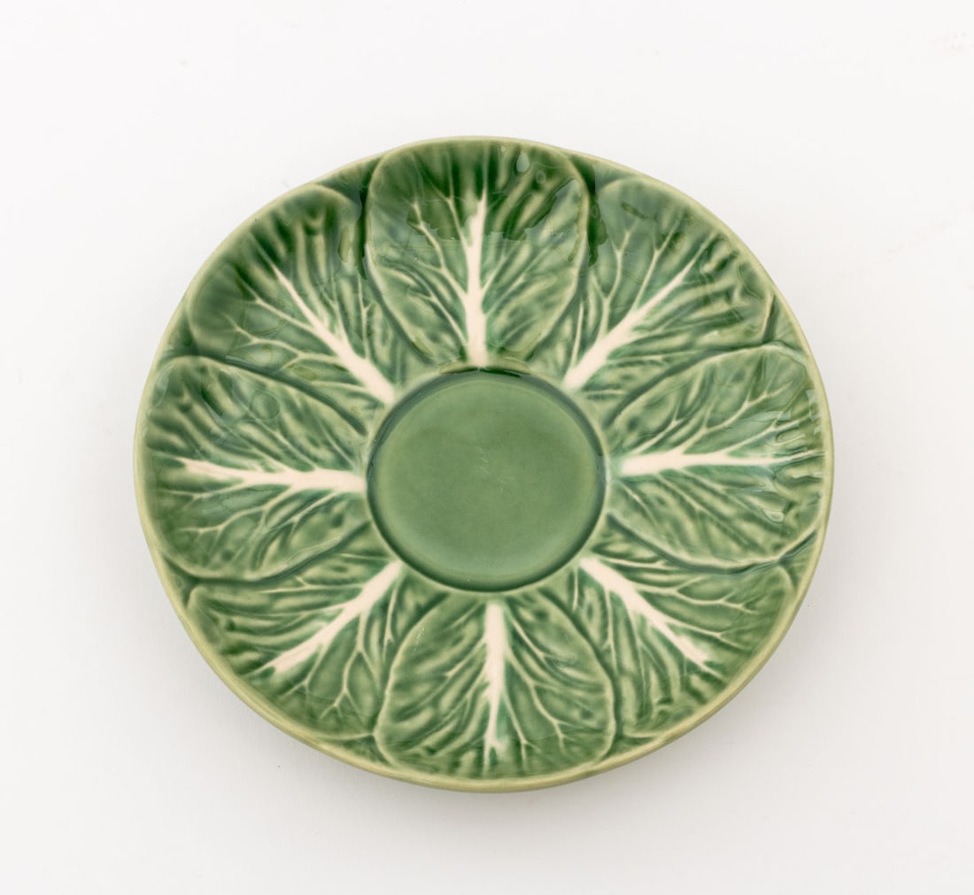 Green Cabbage Leaf Ceramic Tableware, 31 Pcs. - 7