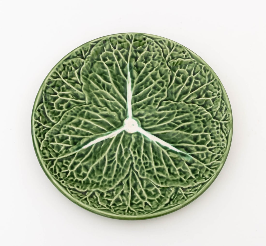 Green Cabbage Leaf Ceramic Tableware, 31 Pcs. - 8